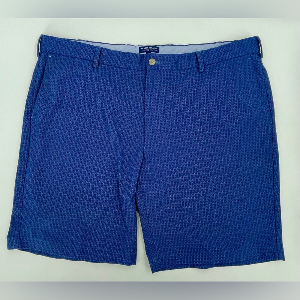 Peter Millar Crown Crafted‎ MS21EB504 Blue Plume Flat Front Shorts Men's 40 X 9
